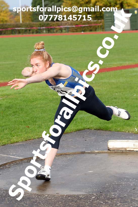 Shot putt, NECAA Open Meeting, Morpeth, Sunday, October 18th. David T. Hewitson/Sports for All Pics